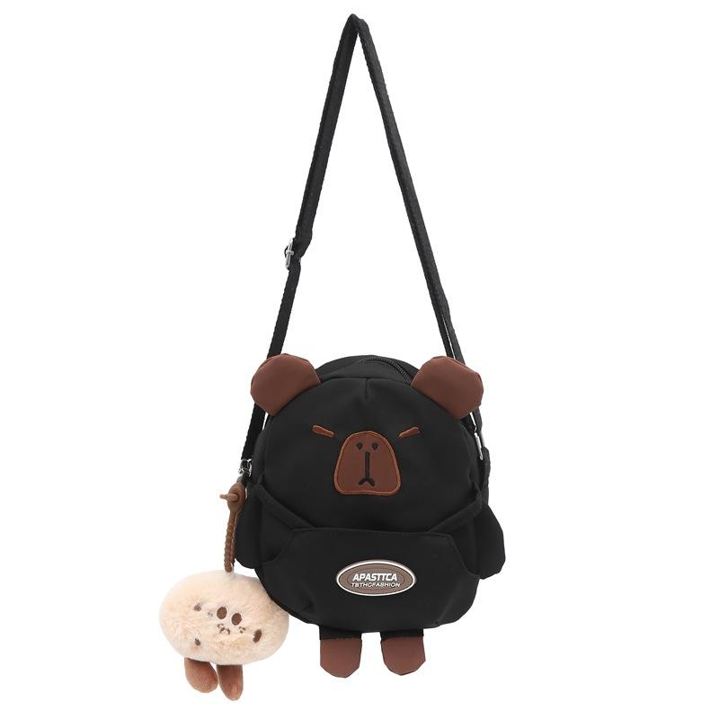 Torebka dziecięca damska torba typu crossbody torba na ramię z kreskówkowym misiem