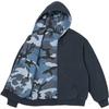 Supreme Reversible Work Zip Up Hooded Sweatshirt Navy