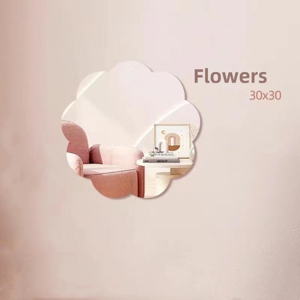 Мультяшный кролик Акриловое зеркало Ударопрочное Зеркало для макияжа DIY Декор Подарки для девочек Самоклеящееся