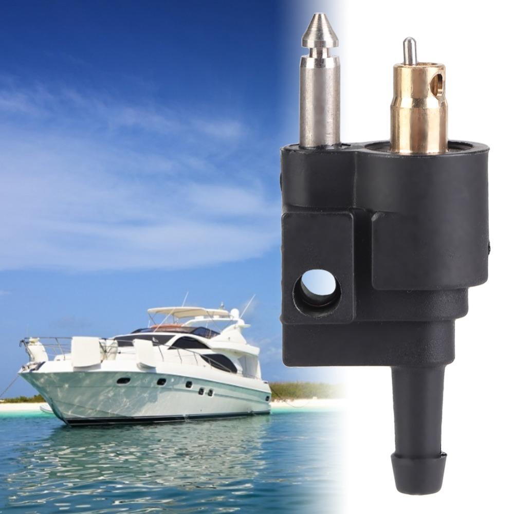 Connettore Serbatoio Carburante in Plastica Connettore Maschio Nero Giunto Tubo Motore Fuoribordo Motore Fuoribordo