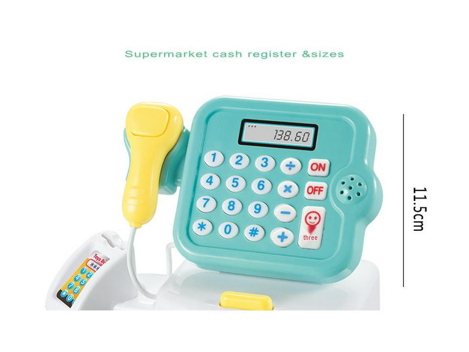 Children's Interactive Toy: Supermarket Cash Register with Lights
