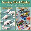 Paintable Dinosaur White Embryo Toy 1 Set DIY Graffiti Animal Model for Kids Educational STEM Craft Home Entertainment