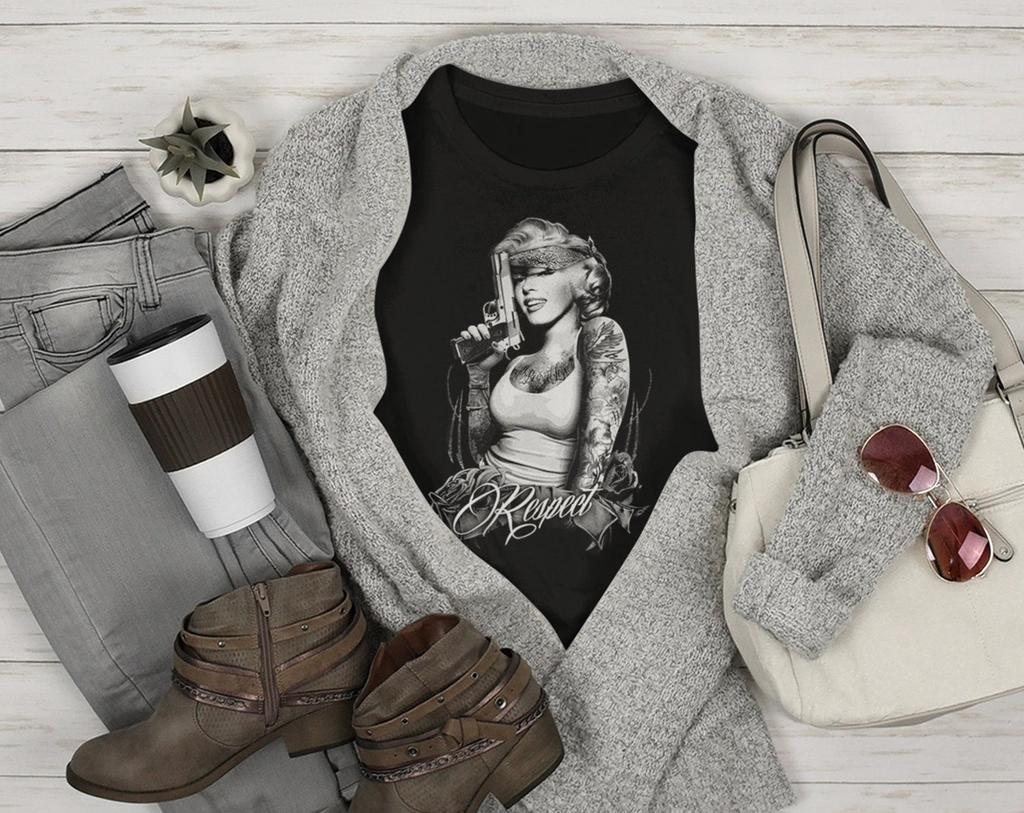 Marilyn Monroe Respect Ladies Longer Length T-Shirt 18518ED2-6004