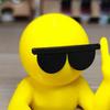 Sunglasses Man Decorative Door Stopper Wedge 3D Printed Anti-slip Windproof No Drilling Anti-collision Carpet Tile Concrete Wooden Floor Doorstop