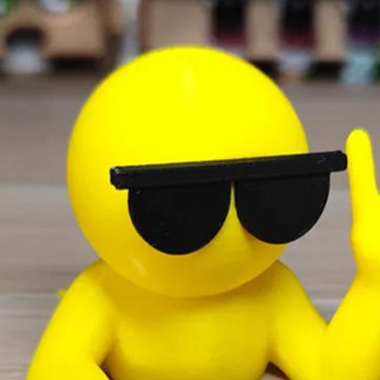 Sunglasses Man Decorative Door Stopper Wedge 3D Printed Anti-slip Windproof No Drilling Anti-collision Carpet Tile Concrete Wooden Floor Doorstop