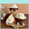 Coconut Chicken Plush Toy With Hanging Keychain For Kids And Collectors