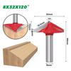 1pc 8mm Shank 60 90 120 150 Degrees V Groove Wood Router Bit Solid Carbide End Mill Woodworking Tools