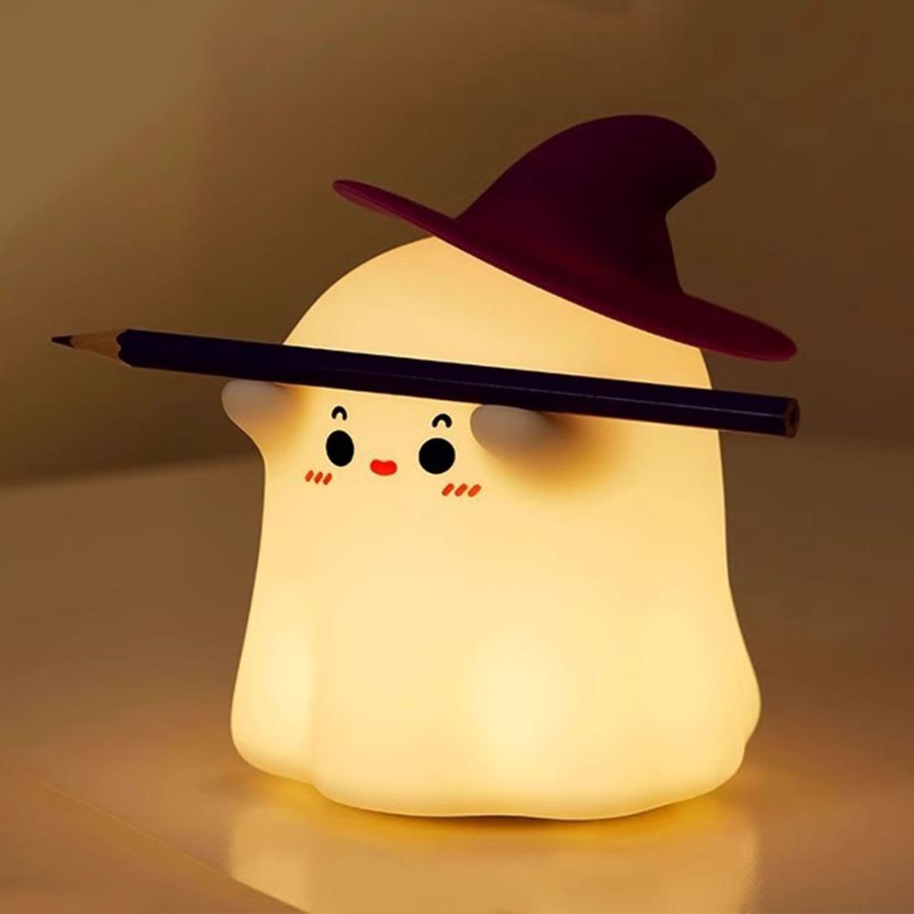 Night Light Halloween Silicone Pat Light USB Charging  Speed Dimming Atmosphere Light
