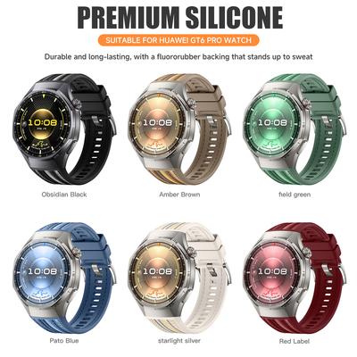 Nylon Silikon Armband für Huawei Watch GT 6Pro 46mm Sportarmband für Huawei GT6 Pro Smartwatch Zubehör Schnellverschluss 2025