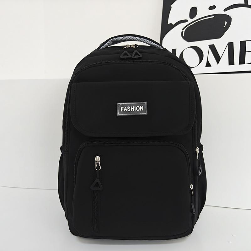 Fashionable New Style Junior High School Student Schoolbag Women with High Appearance  Simple Student Backpack Men's Youth Campus Backpack