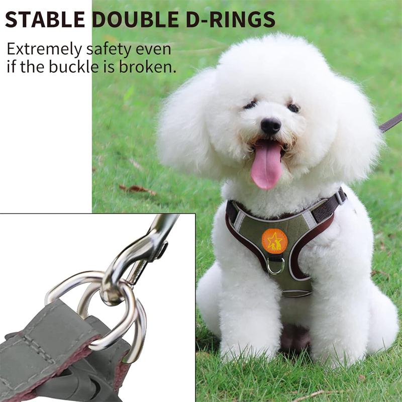 Pet Harness Vest Walking Lead For Puppy Dogs Collar Adjustable Reflective Breathable Harness For Dogs Puppy And Cats