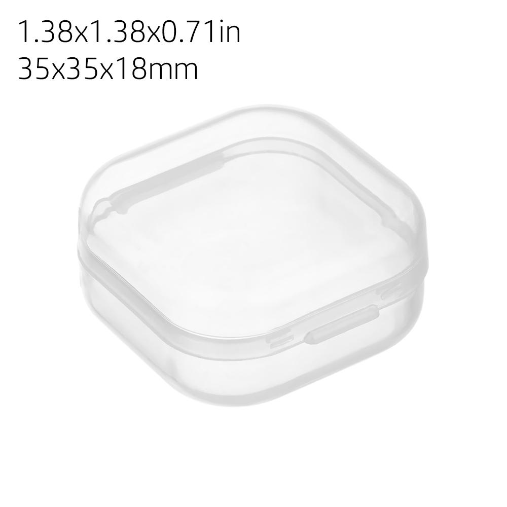 Kleine transparente Kunststoff-Aufbewahrungsbox Schmuckperlenbehälter Angelzubehör-Aufbewahrungsbox Heim-Kleinteile Haushaltsgegenstände Organizer-Etui
