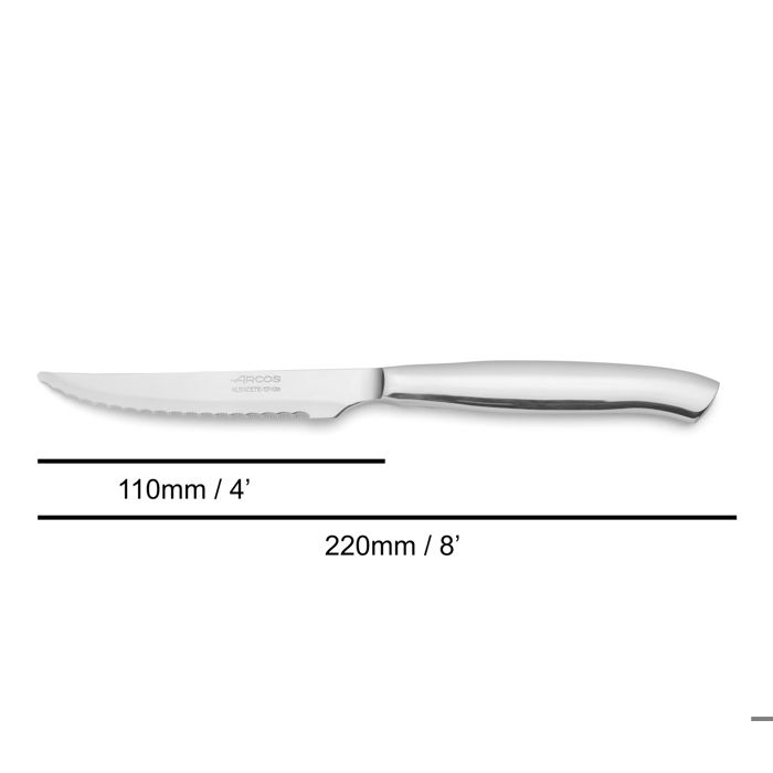 Knife - Arcos - Table 375800 - Blade 11 Cm - Stainless Steel - Monobloc