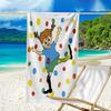 Serviette de plage ultra-douce sur le thème de Fifi Brindacier, Idéale pour la piscine - le camping, la plongée - Essentiel de voyage parfait, Serviette de plage vibrante.