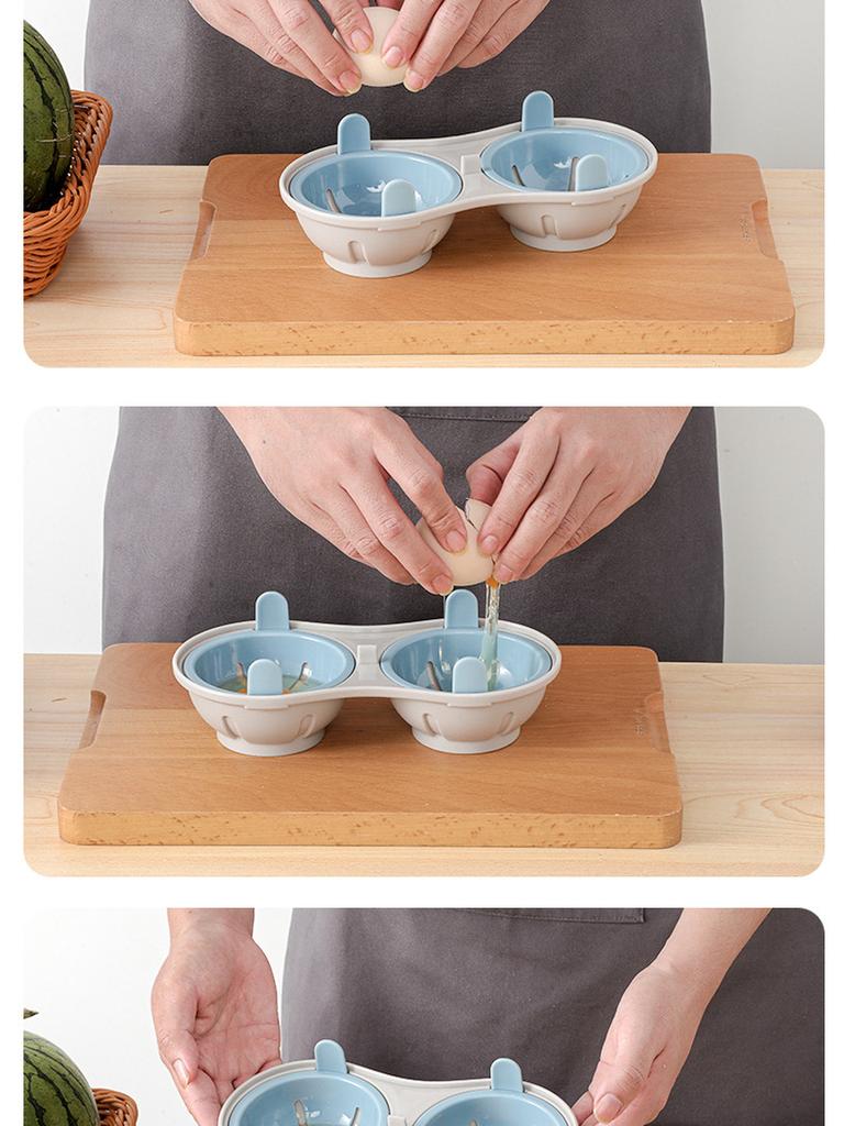 Microwave Egg Cooker - Collapsible Steaming Egg Tray Creative Kitchen Gadget for Steaming Eggs