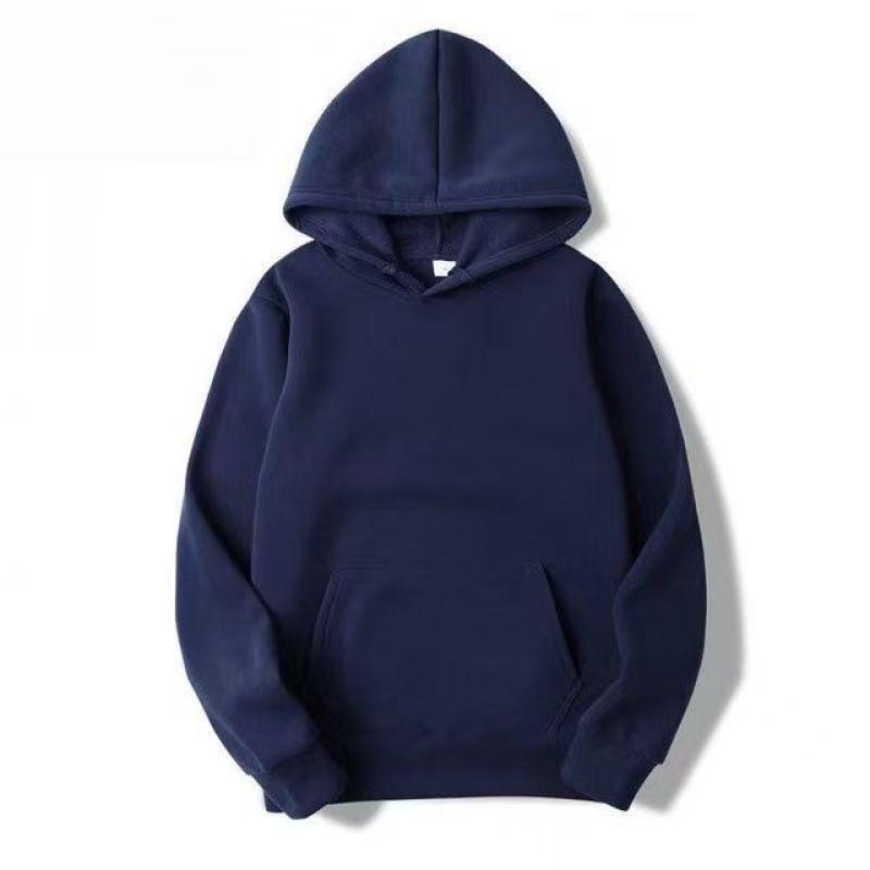 220g European Size Unisex Autumn/Winter Loose Fit Sports Hooded Sweatshirt