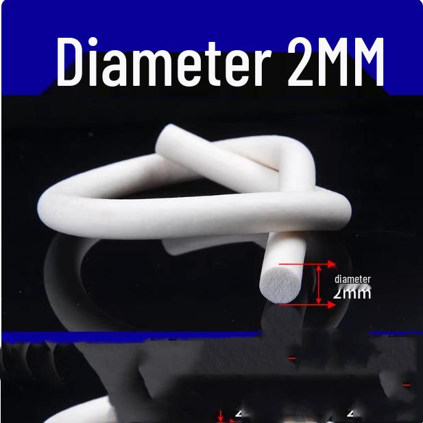 High-Temp Resistant Silicone Foam Rubber Strip - Anti-slip, Waterproof Sealing (2-5mm)