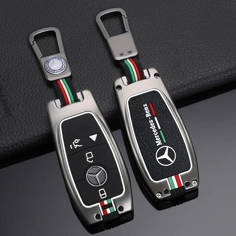 YWP4 Fashion Zinc Alloy Car Remote Key Case Cover For Mercedes Benz A C E S G Class GLC CLE CLA GLB GLS W177 W205 W213 W222 X167 AMG