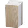 Outlet Guard, White, Approx. W7 X D6 X H12cm, Woody Outlet Cover, Full Coverage, Tamper-Resistant, Dustproof, 3411