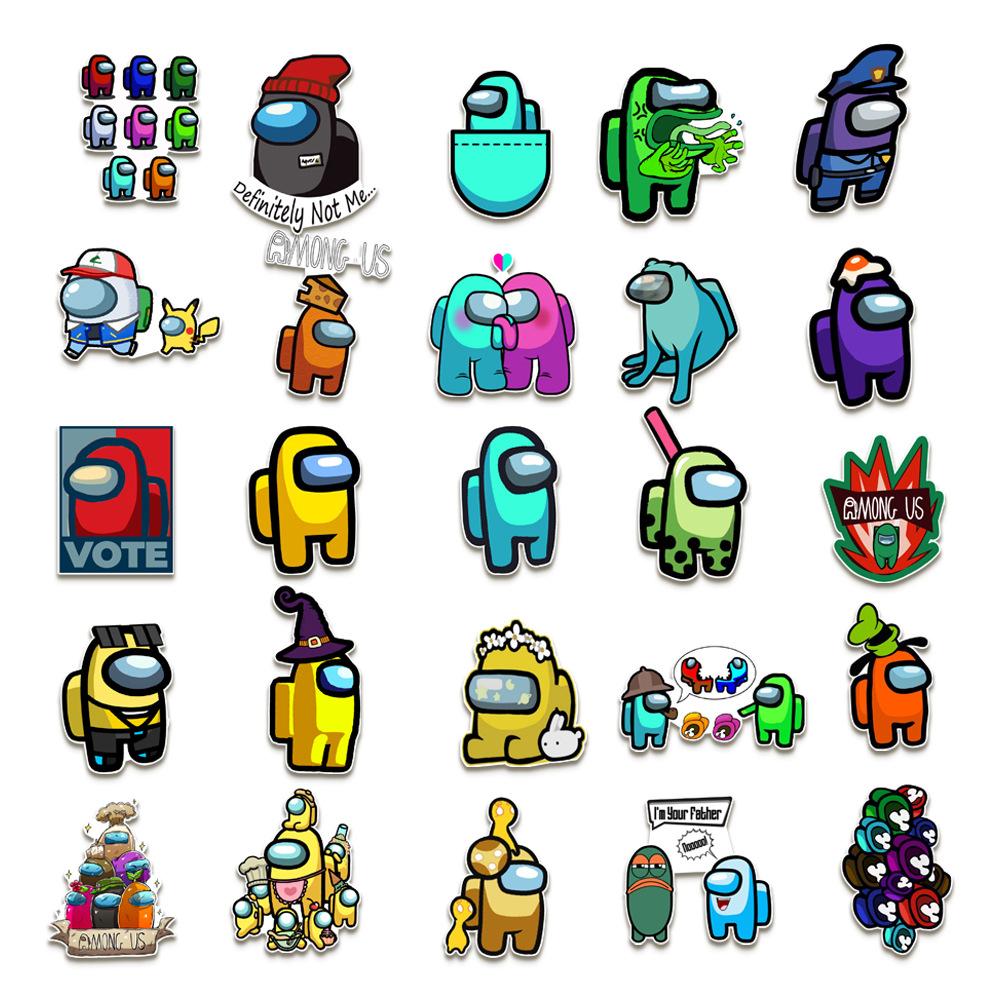 50 New Games Among US Graffiti Stickers Suitcase Computer Car Refrigerator Skateboard Stickers Waterproof