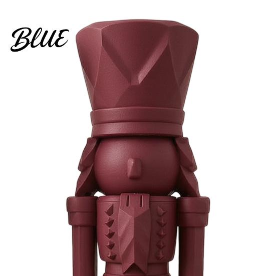 Modern Nutcracker Figure 3D Printed Soldier Statue Geometric Minimalist Figurine for Desk Luxury Home Tabletop Piece Shelf DIY Paintable Sculpture,