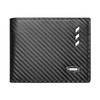 Men's Large Capacity Carbon Fiber Trifold Wallet - Multifunctional Business Card Holder