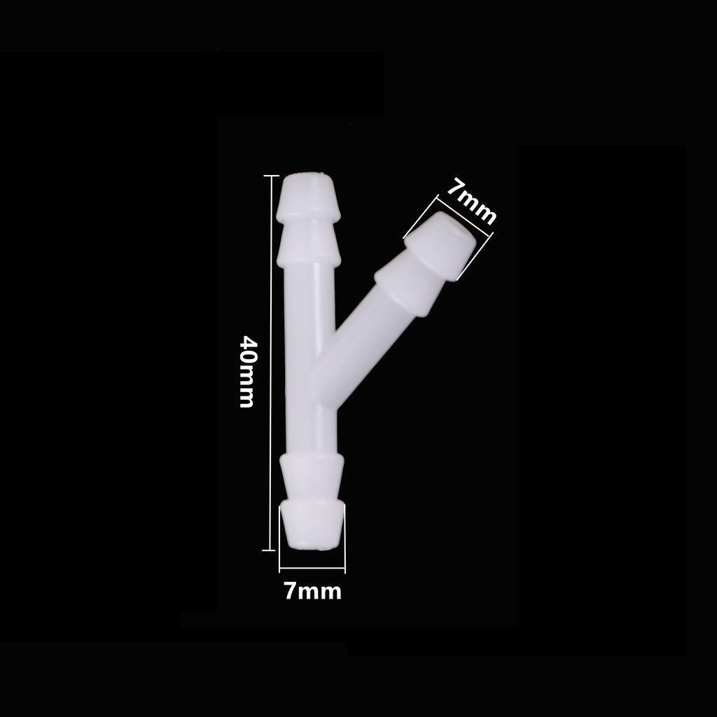 5Pcs 4/7mm Hose 8/11mm Hose Barb Water Connector Tee Y Coupling Garden Drip Irrigation Pipe Connection Fitting Water Splitter