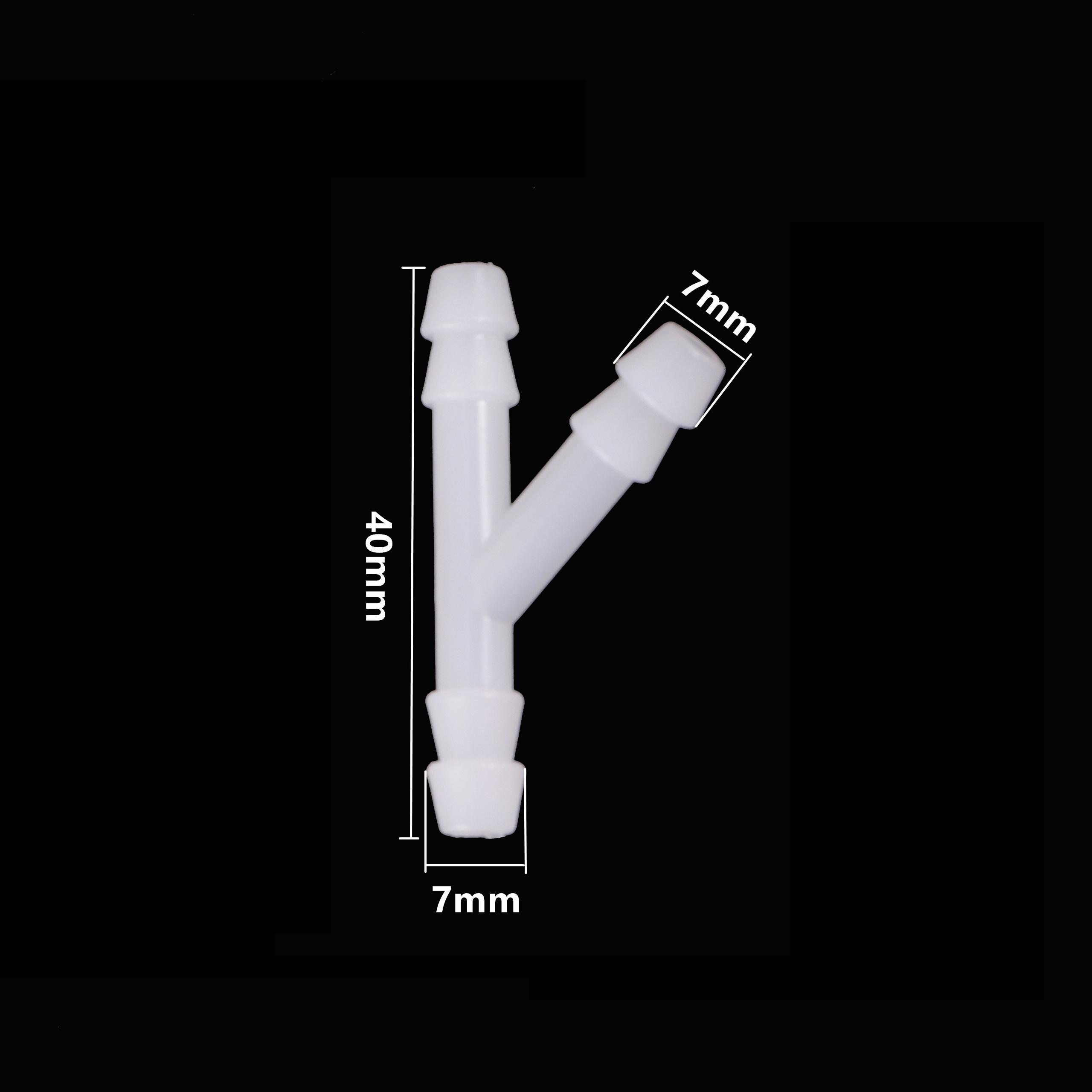

5Pcs 4/7mm Hose 8/11mm Hose Barb Water Connector Tee Y Coupling Garden Drip Irrigation Pipe Connection Fitting Water Splitter