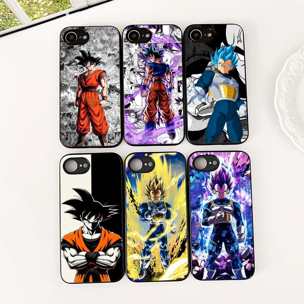 Phone Cover for Apple iPhone 16 14 15 Plus 11 Pro Max 16E ProMax + 16Plus 15+ 14+ Soft Case Vegeta Dragons Balls Goku Vegito