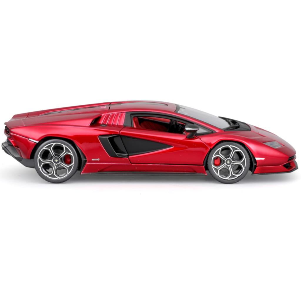 Bburago 1/24 Scale Lamborghini Countach LPI 800-4 Red / Diecast Model Car, Finished Product, 18-21102 RD