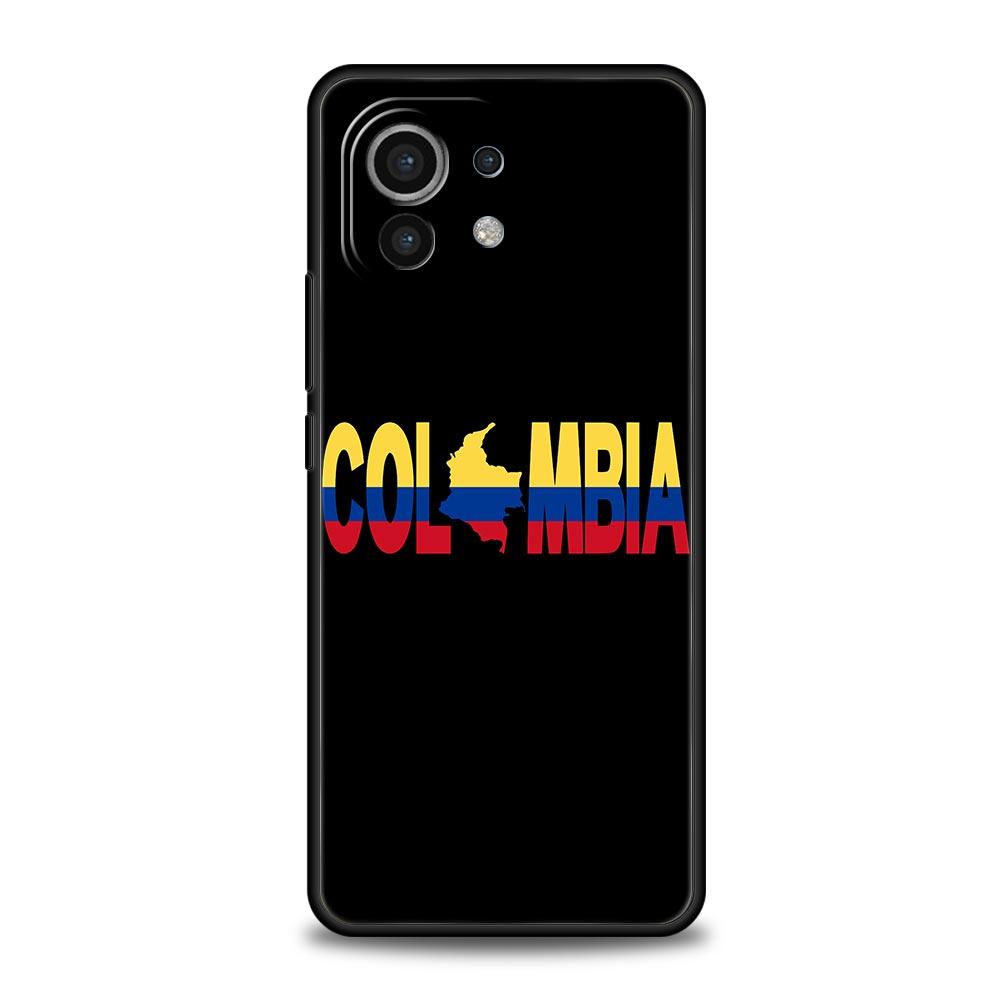 Colombia Flag Phone Case For Xiaomi Poco X3 NFC M3 M4 F4 X4 Pro 5G F3 GT Mi 12 11T 10 9T 10T Lite 11 Ultra Silicon Black Cover