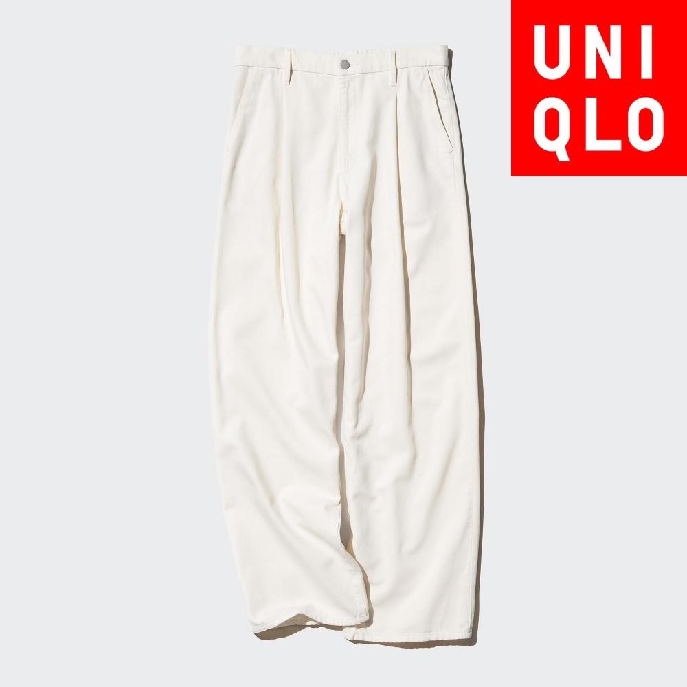 

Uniqlo Japan Draped Denim Tuck Брюки Длинные 30 NATURAL/3XL