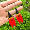 Glowing Phantoms Earrings For Halloween Event Creative Acrylic Pendant Designs Lightweight Costume Jewelry