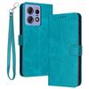 For Motorola Edge 50 Pro 5G Case Calf Texture Leather Stand Wallet Anti-Fall Phone Cover
