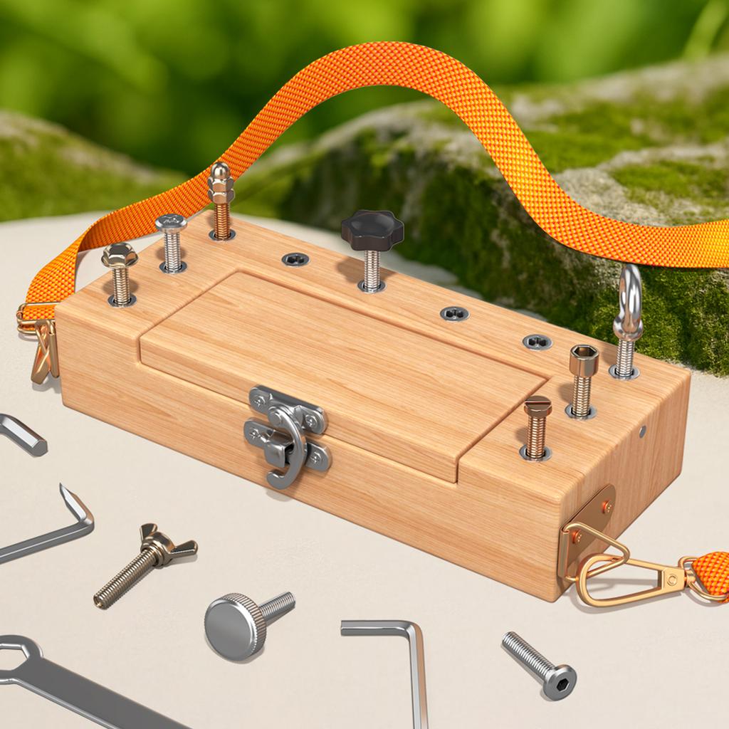 Nut Tool Box Montessori Screw Combination with Screwdriver & Wrenches Disassembly Assembly Educational Fine Motor Training Toys