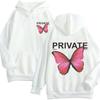 Hooded Sweater Autumn Wear Men's and Women's Tide Tops Jacket Men's Butterfly Tide Hong Kong Style Long-sleeved Couple's Loose Style