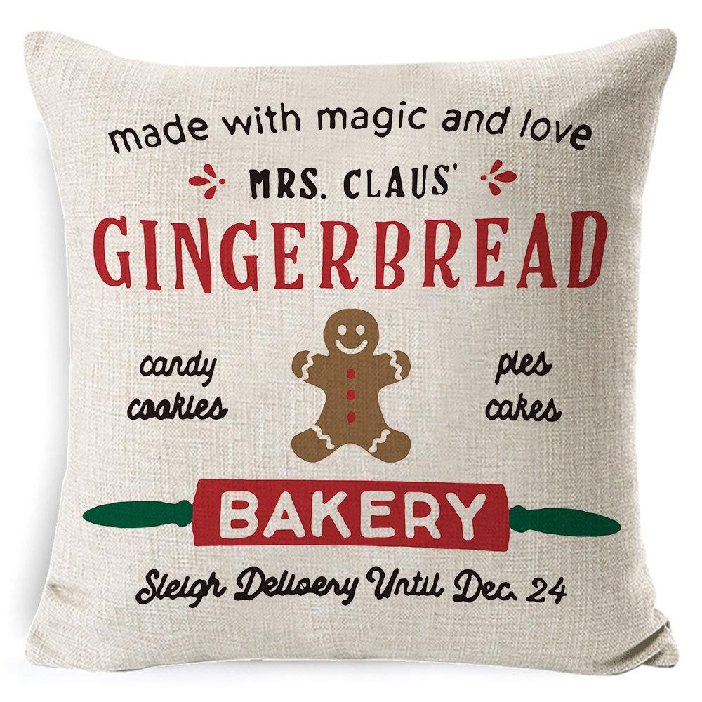 

Наволочка Рождественское украшение дома Черно-белая клетка Подушка для автомобиля Диван Новый Рождественская наволочка 45 * 45 pillowcase