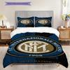 Inter Milan Legacy: Passion Bedding (1 * duvet cover + 2 * pillowcase, without core) Soft and comfortable Bedding set Duvet cover and pillowcase