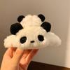 Cute Plush Doll Panda Hair Claw  Cartoon Korean Style Animal Shark Clip Large Size Winter Hair Clip Girls Daily Headwear