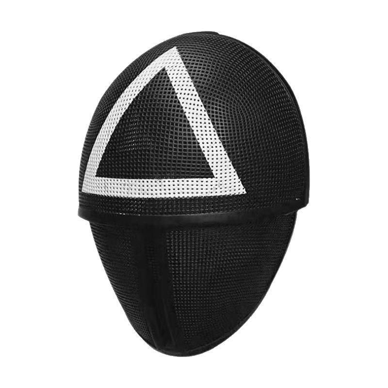 

Маска Кальмара Игра Косплей Хэллоуин Ужасы Головной убор Круг Квадрат Шлем Треугольник