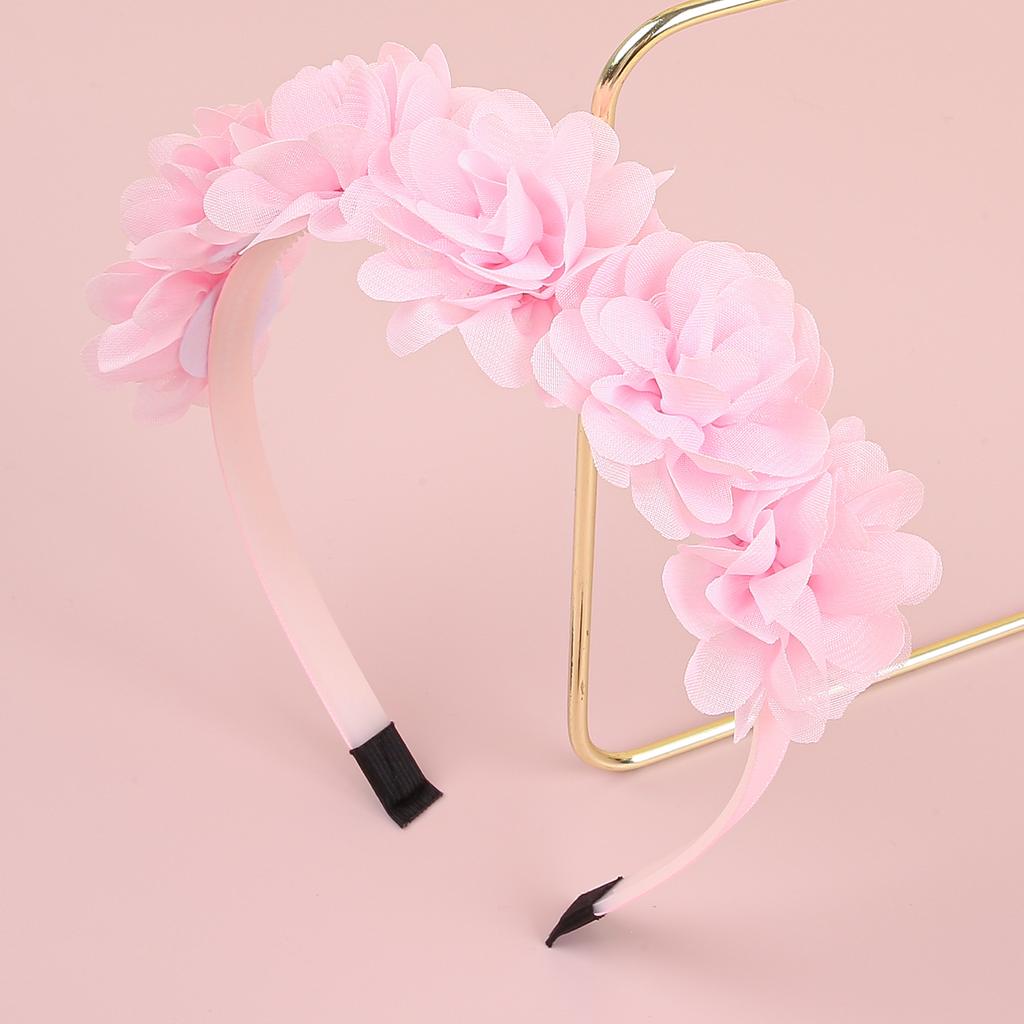 Fashion Chiffon Flower Headbands Plastic Teeth Hairbands Baby Girls Headbands Children Kids Floral Hairband Hair Accessories Set