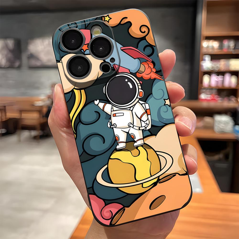 

Hello Astronaut Phone Case For IPhone 17 Pro Max 15 Pro 16 14 Plus 12 13 Mini 11 Pro Shockproof Soft Cover iPhone11Pro