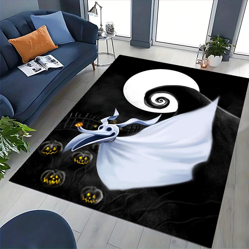 1pc Nightmare Before Christmas Carpet for Playroom Bedroom Living Room Sofa Home Decor,Game Area Rug Non-slip Floor Mat. D7280131