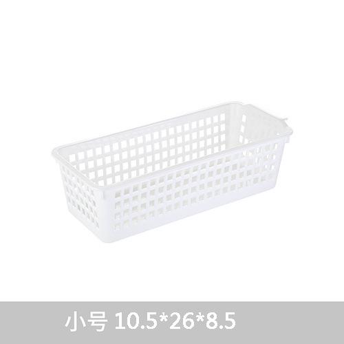 

Корзина для хранения на рабочем столе Пластиковые бытовые закуски Игрушки Коробка для хранения всякой всячины Полая корзина для хранения в ванной Простая отделочная корзина