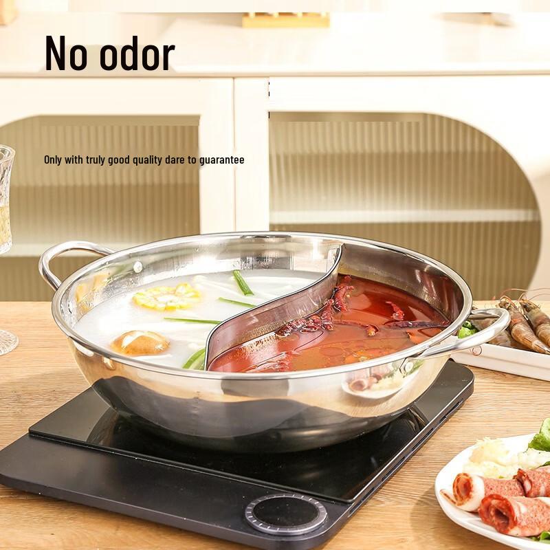 Aijada Stainless Steel Divided Hot Pot