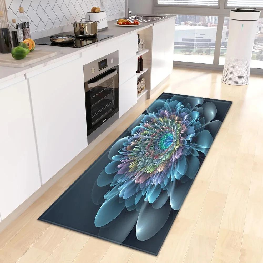 Fantasy Blumenmuster Hausküche Bodenmatte Eingangsbereich Dekoration Bodenmatte