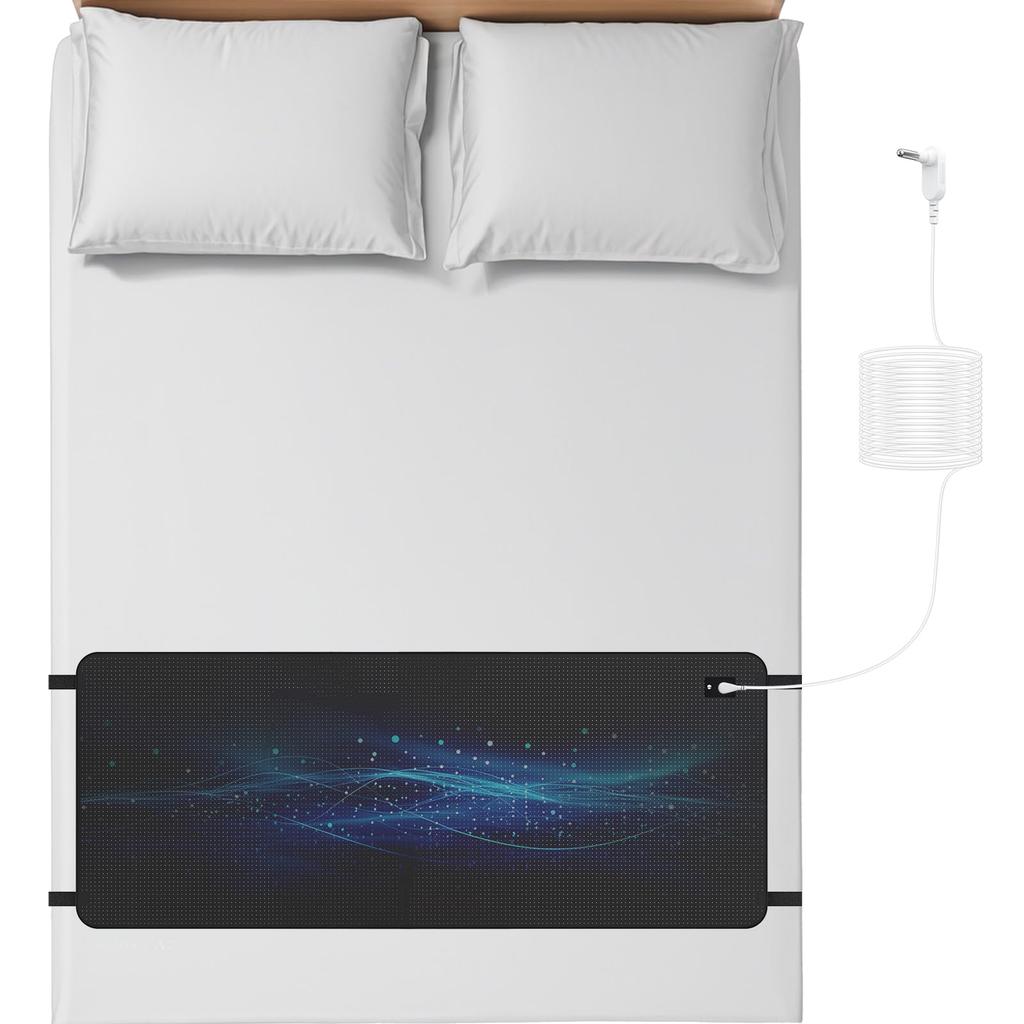 Jordingsmatte for søvn – 27"×60" Queen Size, Lindre stress og smerte, Gjenopprett kontakt med jordens energi, Inkluderer ledning og testpenn for innendørs bruk