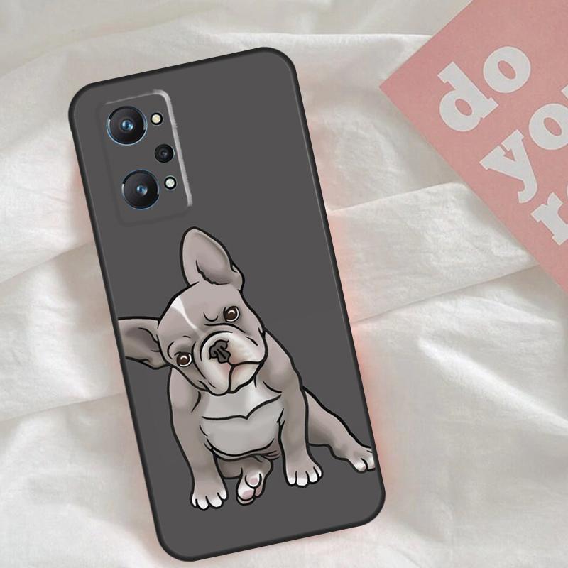 French Bulldog Dog Case For Realme C65 C67 C71 C63 C61 C55 C51 C53 C35 C75 11 12 13 14 15 Pro Plus GT6 GT7 Pro