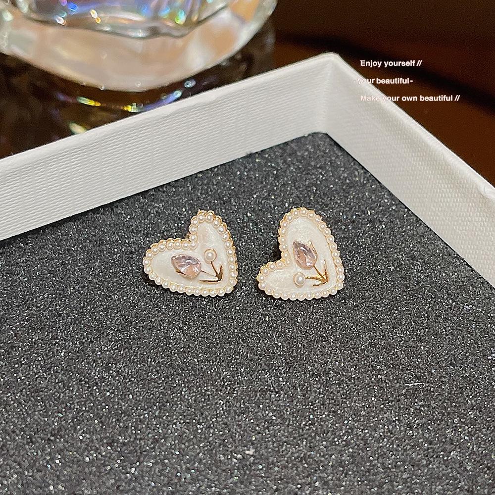 

Серьги-пусеты в виде сердца и тюльпана в корейском стиле - Милые, Простые, Элегантные и Универсальные для женщин