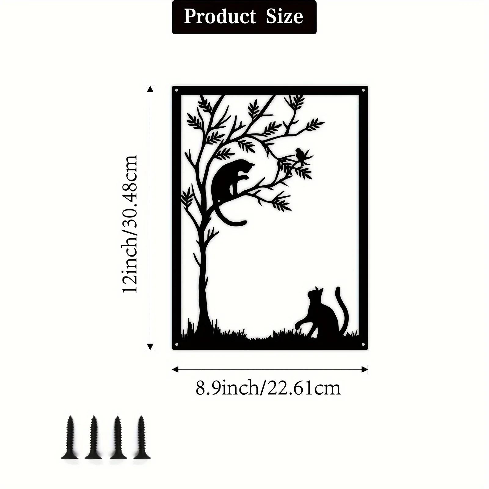 

Современное настенное искусство с силуэтом кошки — идеально для использования в помещении и на открытом воздухе. Металлический декор для любителей домашних животных и уникальный подарок для любителей кошек. белый